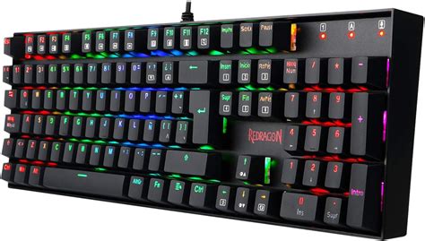 Redragon K551 Mitra Teclado Gaming Mecánico RGB Construcción ABS y