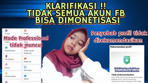 Kupas Tuntas Penyebab Mode Professional Facebook Tidak Muncul Profil