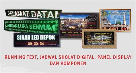 Spesialis Running Text LED Indoor/Outdoor dan Jam Sholat Mesjid - Perlu Anda Ketahui Ini Dia ...