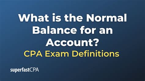 What Is The Normal Balance For An Account