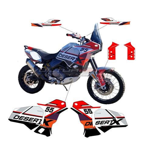 Complete Rally Design Sticker Kit Ducati DesertX