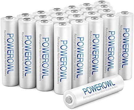 Powerowl Lot De Piles Rechargeables Aaa Haute Capacit Mah