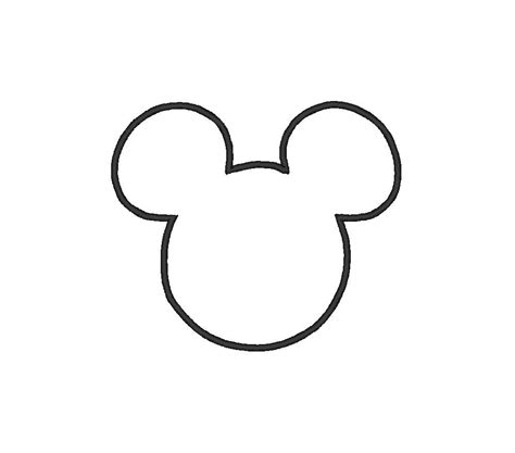 Free Minnie Mouse Silhouette Template, Download Free Minnie Mouse ...