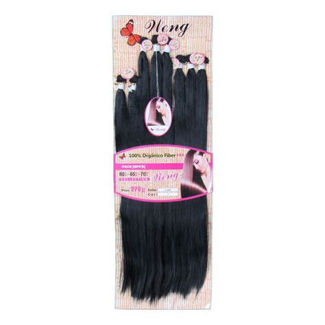 Cabelo Org Nico Weng Fibra Premium Cm G Aplique Mega Hair Liso