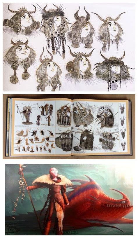 Valka Concept Art Via The Art Of How To Train Your Dragon 2 How