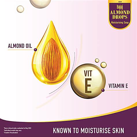 Buy Bajaj Almond Drops Moisturising Soap With Vitamin E For Soft