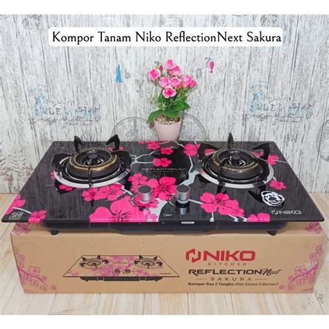 Jual Kompor Kaca Niko Sakura 2 Tungku Tanam Shopee Indonesia