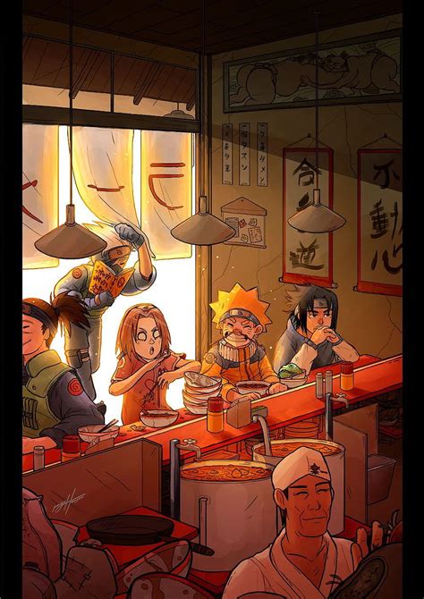 1366x768px 720p Free Download Team 7 At Ramen Ichiraku By