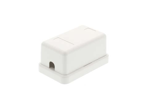 1 Port Surface Mount Box White At Cables N More