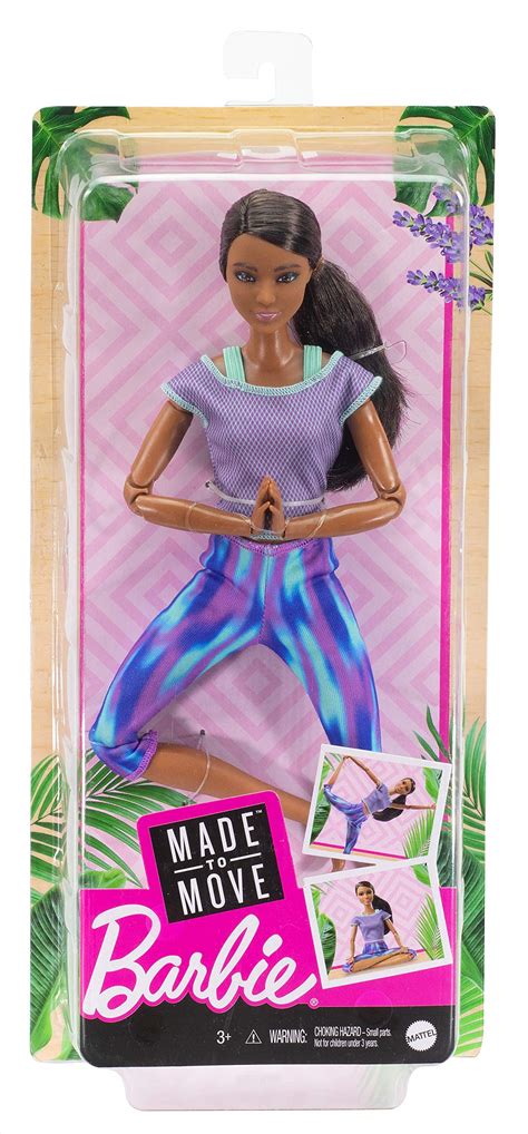 Buy Barbie Made To Move Doll With 22 Flexible Joints Curly Brunette