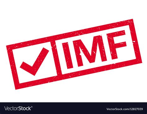 Imf Rubber Stamp Royalty Free Vector Image Vectorstock