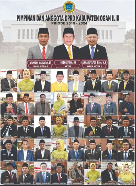 Ini Nama Nama Dan Wajah Anggota DPRD Ogan Ilir Periode 2019 2024