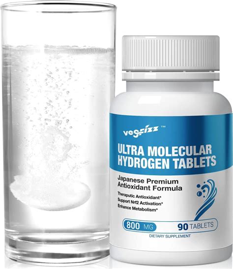 Vegfizz Active H2 Ultra Hydrogen Tablets 90 Serving Molecular Hydrogen Drinking