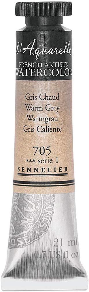 Sennelier French Artists Watercolor 21ml Warm Grey S1