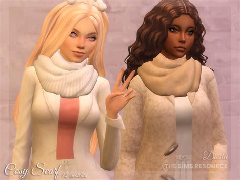 The Sims Resource Cosy Scarf Accessory