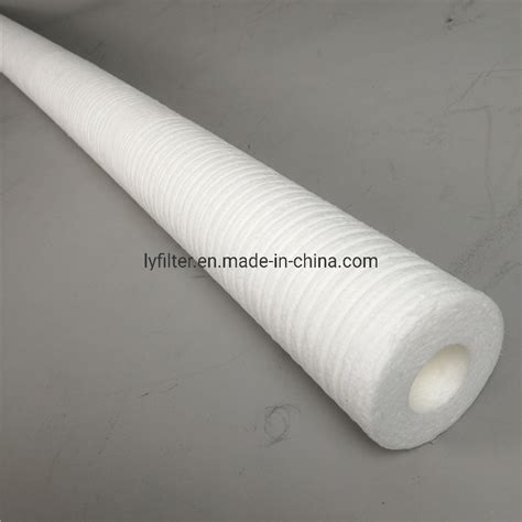 1 5 Micron PP Spun Broad Groove Sediment Filter Cartridge 10 20 30 40