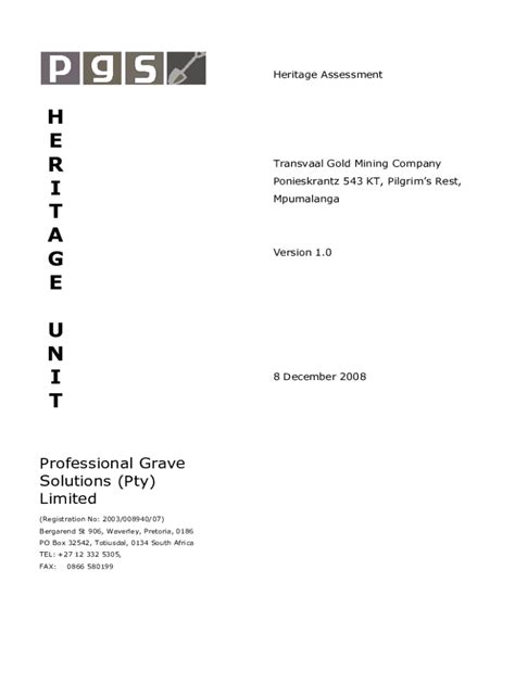 Fillable Online Scoping Inputs From The Specialist Heritage Impact Assessment Fax Email Print