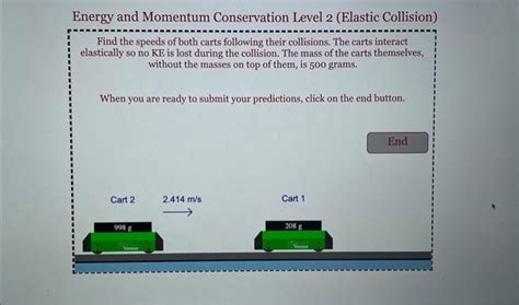 Solved Please Find The Speed Of Both Carts Following Their Chegg