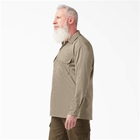 Flex Relaxed Fit Long Sleeve Twill Work Shirt Dickies Canada