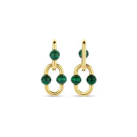 Bead Hardware Malachite Drop Earrings Silber Schmuckst Ck Malachit