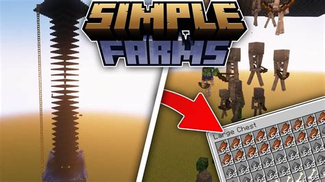 Ferme Mobs Tutoriel Cheat Simple Farms Minecraft