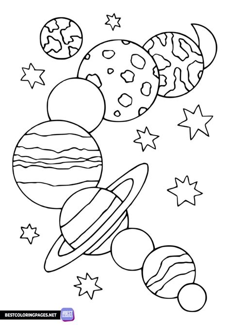 Outer Space Coloring Pages Bestcoloringpages Net