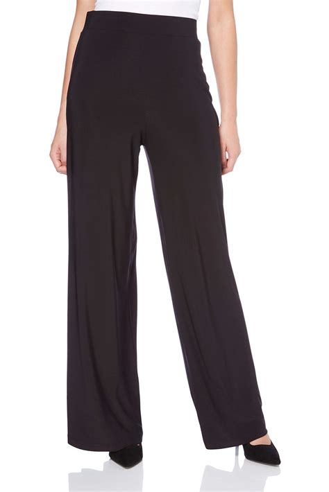 Buy Wide Leg Trousers For Women Uk Ladies Palazzo Pants Evening Jersey