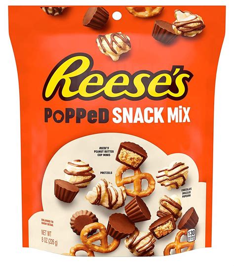 Reeses Popped Snack Mix Pouch 226g At Mighty Ape Nz