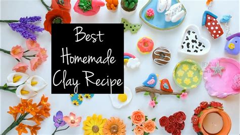 Best Homemade Air Dry Clay Recipe Cold Porcelain Clay Diy Homemade