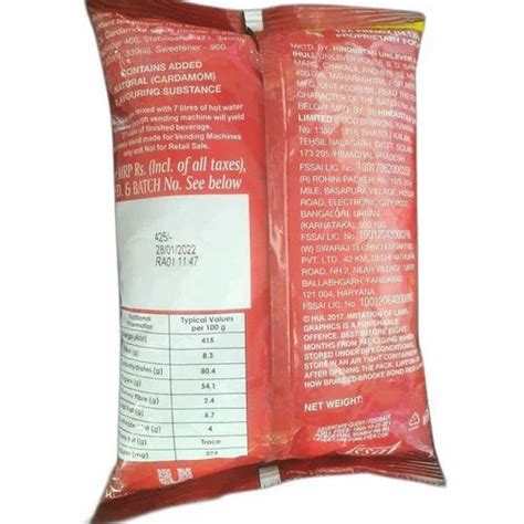 Brown 500g Brooke Bond Red Label Cardamom Tea Premix Packaging Type