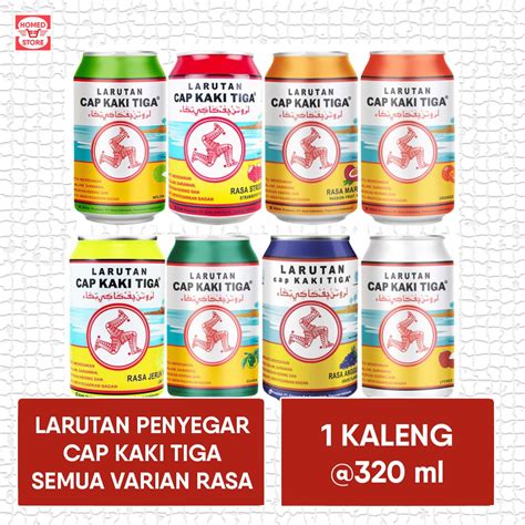 Jual Larutan Penyegar Cap Kaki Tiga Semua Varian Rasa 1 Kaleng 320 Ml