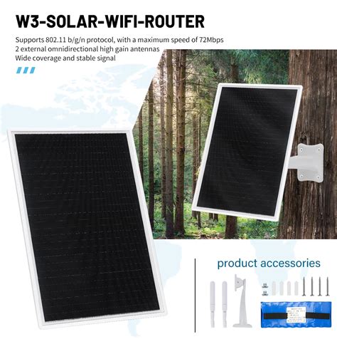 Keepteen W3 Wireless Solar Wifi Router With 15w Waterproof Ip67 Solar