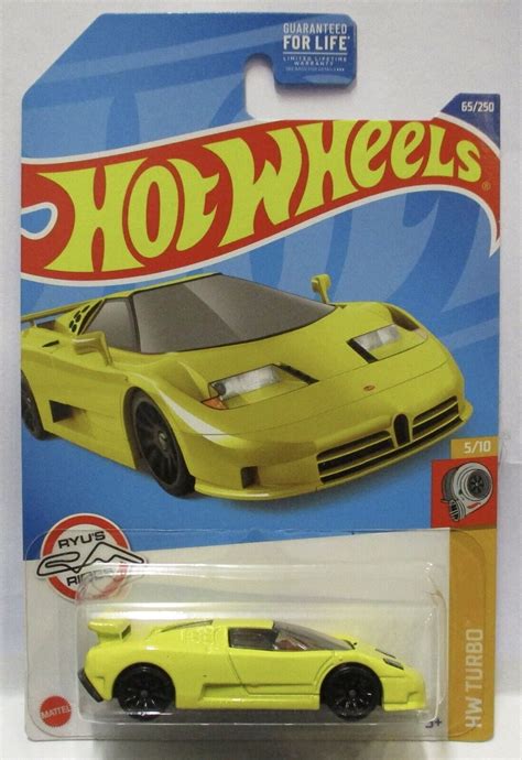 HOT WHEELS 94 BUGATTI EB110 SS YELLOW HW TURBO 5 10 COMBINED SHIPPING