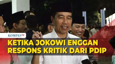 Jawab Jokowi Soal Ukt Hingga Enggan Merespons Kritik Dari Pdip