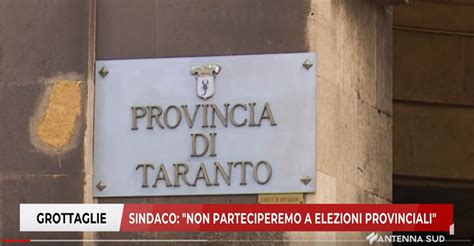 Grottaglie Sindaco Non Parteciperemo A Elezioni Provinciali