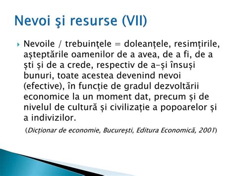 PPT Economia formă a acţiunii umane Nevoi şi resurse Activitatea