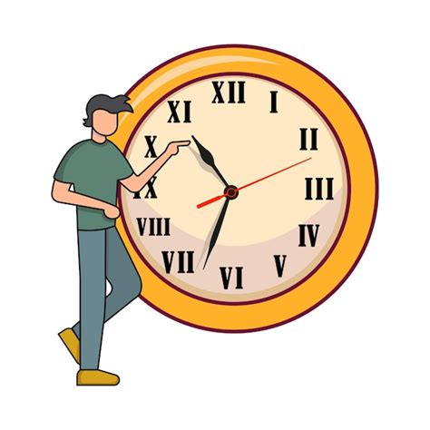 Premium Vector | Illustration of clock