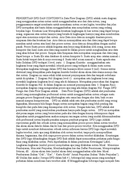 pengertian dfd  contohnya data flow diagram