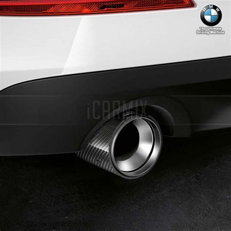 Genuine BMW M Performance Retrofit Exhaust Titanium Carbon Fibre Tips