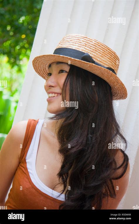 Asian Woman Singapore Stock Photo Alamy
