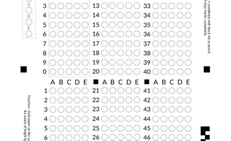 Bubble Answer Sheet 1 50 100 Question Bubble Answer Sheet New Otosection