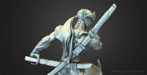 Overwatch Genji D Model Stl File Static Figure D Printing Designs