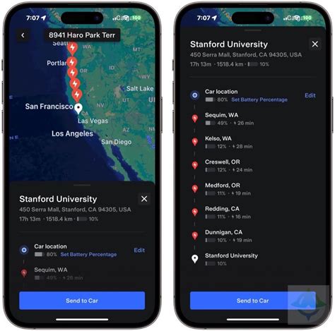 Tesla App Trip Planner Feature Debuts In Update Iphone In