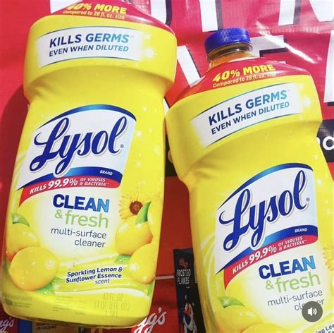 Lysol Multi-Purpose Cleaner.