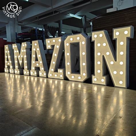 Large Light Up Letters 4FT Marquee Numbers With Lights Marquee Lights