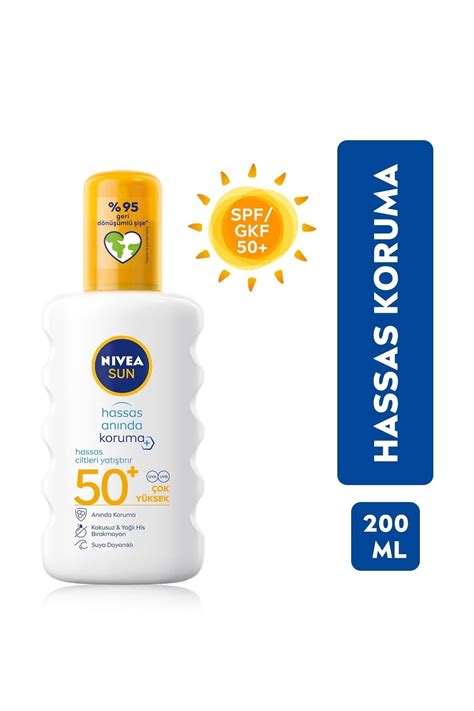 Nivea Sun Spf Hassas An Nda Koruma G Ne Spreyi Ml Ok Y Ksek