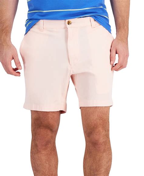 Club Room Mens Regular Fit 7 4 Way Stretch Shorts Created For Macys