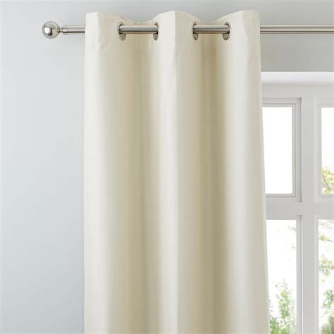 Natural Nova Blackout Lined Eyelet Curtains | Dunelm