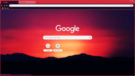 Sunset Chrome Theme Themebeta