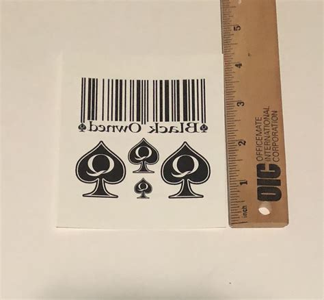 Sheet Two Of Each Qos Bbc Only Black Owned Temporary Tattoo Pack